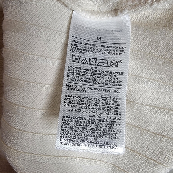 Old Navy Womens Cream Fit And Flare Ribbed Maxi Dress Size Medium - Picture 9 of 10